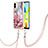 Coque Silicone Motif Fantaisie Souple Couleur Unie Etui Housse avec Laniere Strap YB7 pour Xiaomi Redmi A2 Mixte