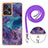 Coque Silicone Motif Fantaisie Souple Couleur Unie Etui Housse avec Laniere Strap YB7 pour Xiaomi Redmi Note 12 Turbo 5G Petit