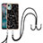 Coque Silicone Motif Fantaisie Souple Couleur Unie Etui Housse avec Laniere Strap YB8 pour Nokia C12 Petit