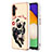 Coque Silicone Motif Fantaisie Souple Couleur Unie Etui Housse avec Laniere Strap YB8 pour Samsung Galaxy Jump3 5G Kaki