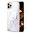 Coque Silicone Motif Fantaisie Souple Couleur Unie Etui Housse avec Mag-Safe Magnetic Magnetique pour Apple iPhone 13 Pro Blanc