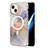 Coque Silicone Motif Fantaisie Souple Couleur Unie Etui Housse avec Mag-Safe Magnetic Magnetique pour Apple iPhone 14 Petit