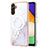 Coque Silicone Motif Fantaisie Souple Couleur Unie Etui Housse avec Mag-Safe Magnetic Magnetique pour Samsung Galaxy A34 5G Blanc