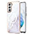 Coque Silicone Motif Fantaisie Souple Couleur Unie Etui Housse avec Mag-Safe Magnetic Magnetique pour Samsung Galaxy S21 FE 5G Blanc