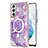 Coque Silicone Motif Fantaisie Souple Couleur Unie Etui Housse avec Mag-Safe Magnetic Magnetique pour Samsung Galaxy S21 FE 5G Petit