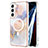 Coque Silicone Motif Fantaisie Souple Couleur Unie Etui Housse avec Mag-Safe Magnetic Magnetique pour Samsung Galaxy S22 5G Blanc