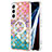 Coque Silicone Motif Fantaisie Souple Couleur Unie Etui Housse avec Mag-Safe Magnetic Magnetique pour Samsung Galaxy S22 5G Colorful