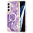 Coque Silicone Motif Fantaisie Souple Couleur Unie Etui Housse avec Mag-Safe Magnetic Magnetique pour Samsung Galaxy S22 5G Petit