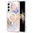 Coque Silicone Motif Fantaisie Souple Couleur Unie Etui Housse avec Mag-Safe Magnetic Magnetique pour Samsung Galaxy S24 5G Blanc