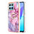 Coque Silicone Motif Fantaisie Souple Couleur Unie Etui Housse avec Support Bague Anneau Y01B pour Huawei Honor 70 Lite 5G Petit