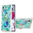 Coque Silicone Motif Fantaisie Souple Couleur Unie Etui Housse avec Support Bague Anneau Y01B pour LG Velvet 5G Petit