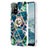 Coque Silicone Motif Fantaisie Souple Couleur Unie Etui Housse avec Support Bague Anneau Y01B pour Oppo A94 5G Petit