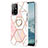 Coque Silicone Motif Fantaisie Souple Couleur Unie Etui Housse avec Support Bague Anneau Y01B pour Oppo A94 5G Petit