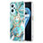 Coque Silicone Motif Fantaisie Souple Couleur Unie Etui Housse avec Support Bague Anneau Y01B pour Oppo A96 4G Petit