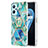 Coque Silicone Motif Fantaisie Souple Couleur Unie Etui Housse avec Support Bague Anneau Y01B pour Oppo K10 4G Petit