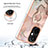 Coque Silicone Motif Fantaisie Souple Couleur Unie Etui Housse avec Support Bague Anneau Y01B pour Oppo K11x 5G Petit