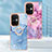 Coque Silicone Motif Fantaisie Souple Couleur Unie Etui Housse avec Support Bague Anneau Y01B pour Oppo K11x 5G Petit