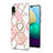 Coque Silicone Motif Fantaisie Souple Couleur Unie Etui Housse avec Support Bague Anneau Y01B pour Samsung Galaxy A02 Petit