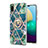 Coque Silicone Motif Fantaisie Souple Couleur Unie Etui Housse avec Support Bague Anneau Y01B pour Samsung Galaxy A02 Petit