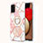 Coque Silicone Motif Fantaisie Souple Couleur Unie Etui Housse avec Support Bague Anneau Y01B pour Samsung Galaxy A03s Petit