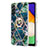 Coque Silicone Motif Fantaisie Souple Couleur Unie Etui Housse avec Support Bague Anneau Y01B pour Samsung Galaxy A04s Petit