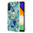 Coque Silicone Motif Fantaisie Souple Couleur Unie Etui Housse avec Support Bague Anneau Y01B pour Samsung Galaxy A04s Petit