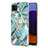 Coque Silicone Motif Fantaisie Souple Couleur Unie Etui Housse avec Support Bague Anneau Y01B pour Samsung Galaxy A22 5G Petit