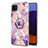 Coque Silicone Motif Fantaisie Souple Couleur Unie Etui Housse avec Support Bague Anneau Y01B pour Samsung Galaxy A22s 5G Petit