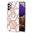 Coque Silicone Motif Fantaisie Souple Couleur Unie Etui Housse avec Support Bague Anneau Y01B pour Samsung Galaxy A32 4G Petit