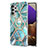 Coque Silicone Motif Fantaisie Souple Couleur Unie Etui Housse avec Support Bague Anneau Y01B pour Samsung Galaxy A32 4G Petit