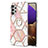 Coque Silicone Motif Fantaisie Souple Couleur Unie Etui Housse avec Support Bague Anneau Y01B pour Samsung Galaxy A32 5G Petit