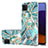 Coque Silicone Motif Fantaisie Souple Couleur Unie Etui Housse avec Support Bague Anneau Y01B pour Samsung Galaxy F42 5G Pastel Vert