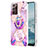 Coque Silicone Motif Fantaisie Souple Couleur Unie Etui Housse avec Support Bague Anneau Y01B pour Samsung Galaxy Note 20 Ultra 5G Petit