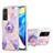 Coque Silicone Motif Fantaisie Souple Couleur Unie Etui Housse avec Support Bague Anneau Y01B pour Xiaomi Mi 10T 5G Petit