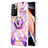 Coque Silicone Motif Fantaisie Souple Couleur Unie Etui Housse avec Support Bague Anneau Y01B pour Xiaomi Mi 11i 5G (2022) Violet Clair