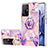 Coque Silicone Motif Fantaisie Souple Couleur Unie Etui Housse avec Support Bague Anneau Y01B pour Xiaomi Mi 11T 5G Violet Clair