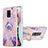 Coque Silicone Motif Fantaisie Souple Couleur Unie Etui Housse avec Support Bague Anneau Y01B pour Xiaomi Poco M2 Pro Violet Clair