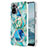 Coque Silicone Motif Fantaisie Souple Couleur Unie Etui Housse avec Support Bague Anneau Y01B pour Xiaomi Poco M5S Petit