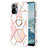 Coque Silicone Motif Fantaisie Souple Couleur Unie Etui Housse avec Support Bague Anneau Y01B pour Xiaomi Poco M5S Petit