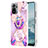 Coque Silicone Motif Fantaisie Souple Couleur Unie Etui Housse avec Support Bague Anneau Y01B pour Xiaomi Poco M5S Petit