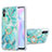 Coque Silicone Motif Fantaisie Souple Couleur Unie Etui Housse avec Support Bague Anneau Y01B pour Xiaomi Redmi 9A Pastel Vert