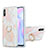 Coque Silicone Motif Fantaisie Souple Couleur Unie Etui Housse avec Support Bague Anneau Y01B pour Xiaomi Redmi 9A Petit