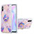 Coque Silicone Motif Fantaisie Souple Couleur Unie Etui Housse avec Support Bague Anneau Y01B pour Xiaomi Redmi 9A Petit