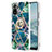 Coque Silicone Motif Fantaisie Souple Couleur Unie Etui Housse avec Support Bague Anneau Y01B pour Xiaomi Redmi Note 10S 4G Petit