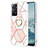 Coque Silicone Motif Fantaisie Souple Couleur Unie Etui Housse avec Support Bague Anneau Y01B pour Xiaomi Redmi Note 11 Pro 4G Rose