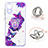 Coque Silicone Motif Fantaisie Souple Couleur Unie Etui Housse avec Support Bague Anneau Y01X pour Samsung Galaxy A03 Core Petit