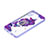 Coque Silicone Motif Fantaisie Souple Couleur Unie Etui Housse avec Support Bague Anneau Y01X pour Samsung Galaxy A03 Core Violet