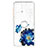 Coque Silicone Motif Fantaisie Souple Couleur Unie Etui Housse avec Support Bague Anneau Y01X pour Samsung Galaxy A21s Bleu