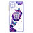 Coque Silicone Motif Fantaisie Souple Couleur Unie Etui Housse avec Support Bague Anneau Y01X pour Samsung Galaxy A22 4G Petit