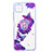 Coque Silicone Motif Fantaisie Souple Couleur Unie Etui Housse avec Support Bague Anneau Y01X pour Samsung Galaxy A22s 5G Violet